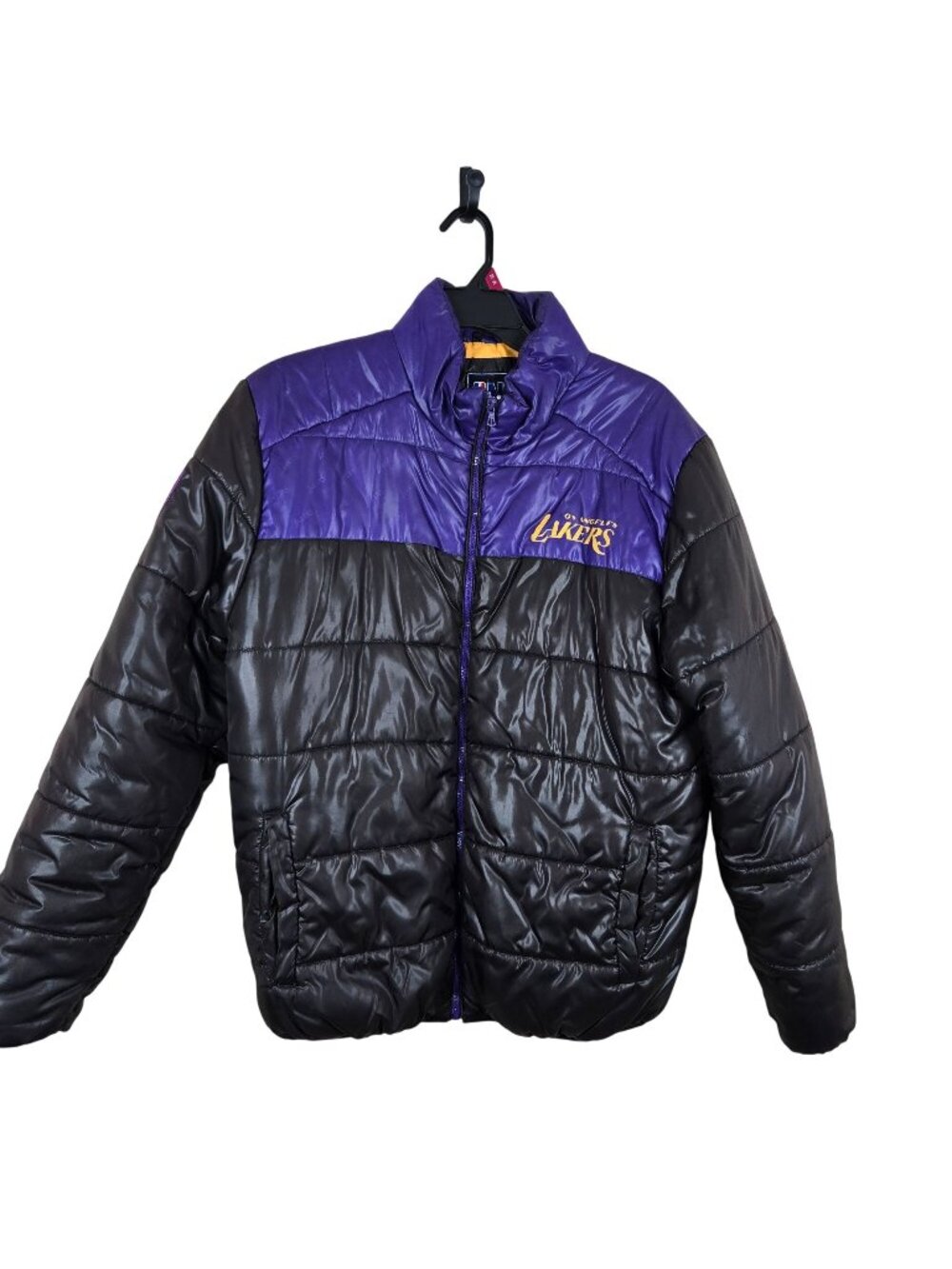 Los Angeles Lakers NBA Puffer Jacket Purple Black Color Block Mens XL